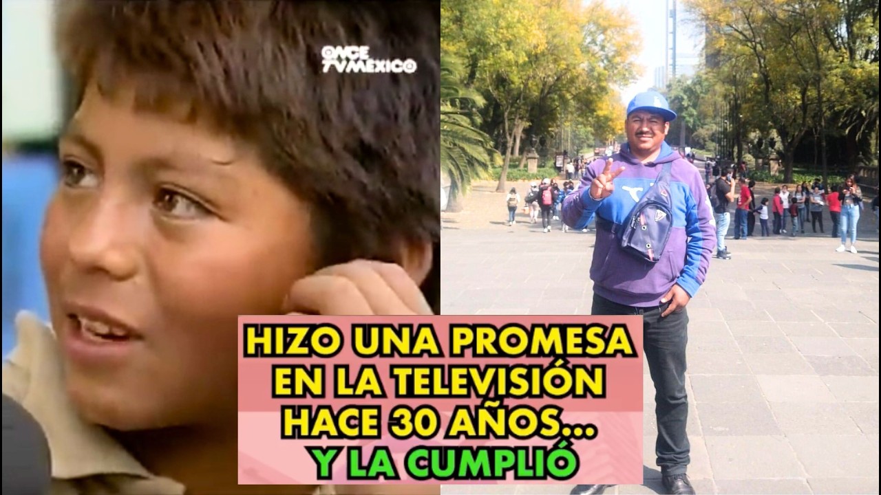 UN NIÑO HIZO UNA PROMESA en LA TELEVISIÓN de MÉXICO hace 30 años y YA LO CUMPLIÓ