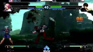 preview picture of video 'shafter fish (USA) vs VGM ZeroBlack (CHILE) EVO 2014 | KOF XIII'