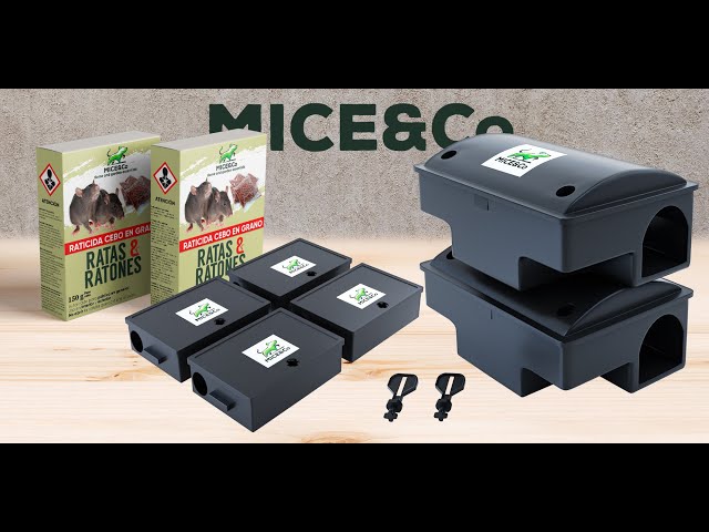 Vídeo relacionado con Mice&Co Trampas para Ratas y Ratones Profesionales - Caja Portacebos para Ratas y Ratones | Estación de Cebo Veneno Interior y Exterior | Pack 4 Unidades