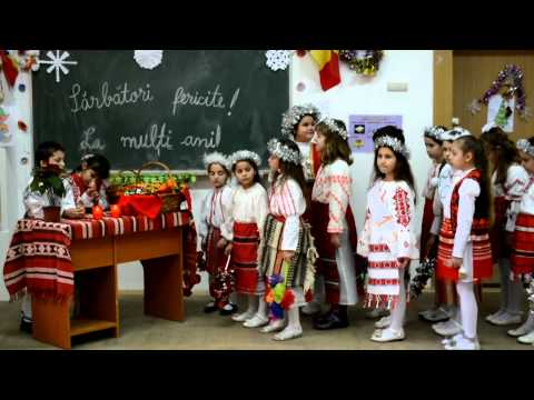 Colinde de Craciun cu elevii clasei l a Scolii Gimnaziale Nr.1 Orbeasca de Sus