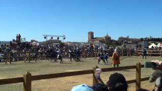 preview picture of video 'Combate 5vs5 (parte 1) - Combate Medieval (Castillo de Belmonte - Cuenca)'