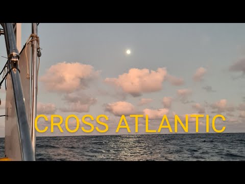Cross the Atlantic. Över Atlanten. Sail Atlantic. How long? No wind! Big Waves. Catch fish?