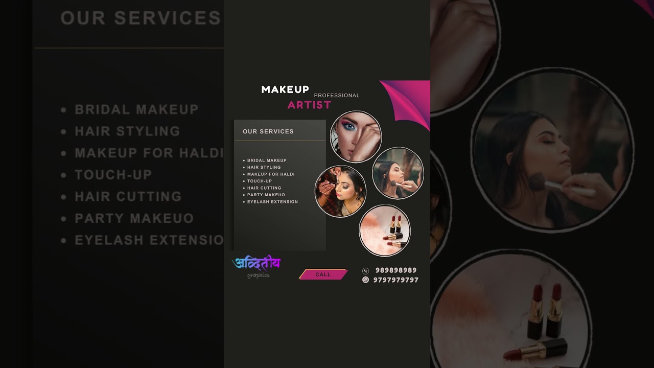 🌟 Free Graphic Design Services for Makeup Artists! Limited Time Offer 💄 | Adwitiyah Graphics