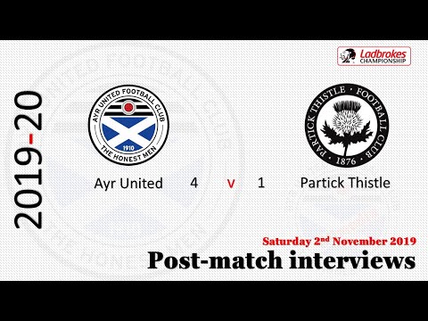 191102 Partick Post Match