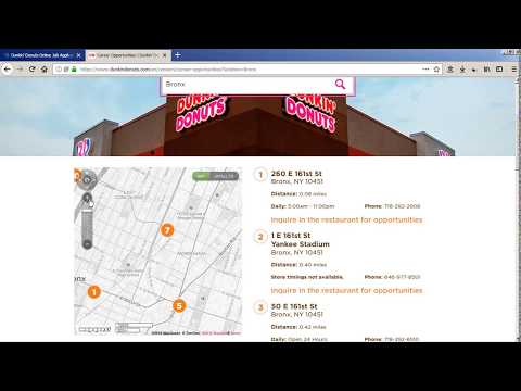 Dunkin Donuts Job Application Process Online 2019