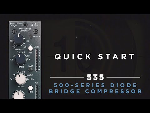 Rupert Neve Designs 535 Diode Bridge Compressor, 500-Series Diode Bridge Compressor image 2