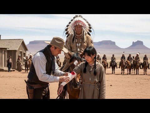 "Lone Rancher Rescues Wounded Comanche Girl — Until 50 Warriors Arrive"