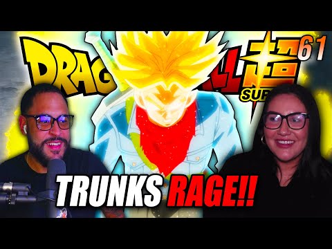 GIRLFRIEND'S REACTION TO TRUNKS RAGE! Dragon Ball Super Episode 61