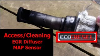 Ram 1500 Ecodiesel EGR diffuser/MAP sensor cleaning & location