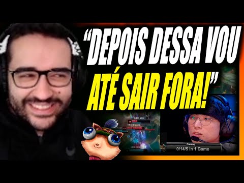 TAKESHI REACT BRONZIOCRE RED vs KABUM NOS PLAYOFFS - "O DIA QUE PARANG FICOU 0/14 - CBLOL DA ZUEIRA"