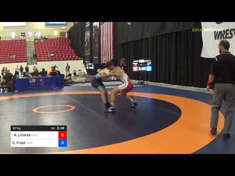 2018 Marine Corps US Open/Senior Men's Greco-Roman 67 Rnd Of 16 - Anthonie Linares (NYAC) Vs. Clay