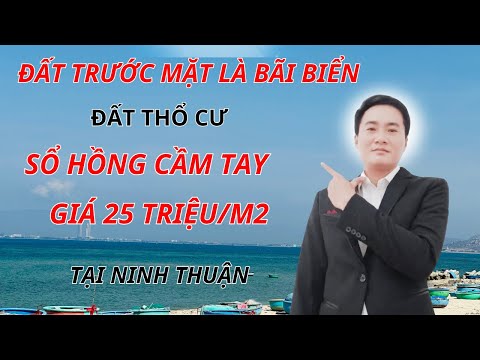 bán đất thổ cư mặt tiền giáp biển giá chỉ 25 triệu/m2