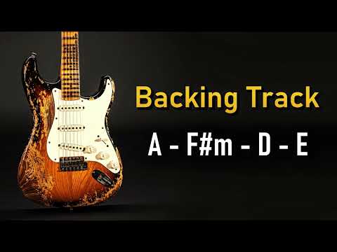 Rock Pop BACKING TRACK A Major | 110 BPM | Guitar Backing Track