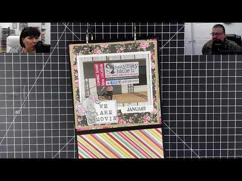 2020 Desk Calendar Turned Mini Album - January