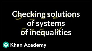 Testing Solutions for a System of Inequalities