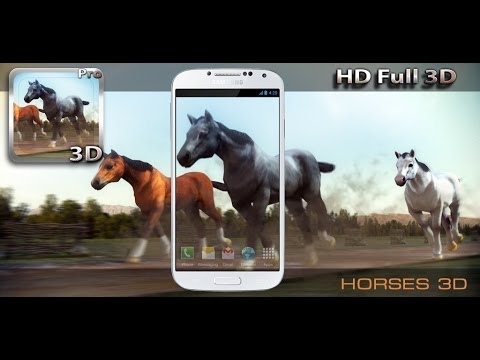 Horses 3D Live Wallpaper Video