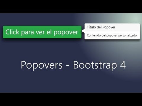 Bootstrap 4 | Popover
