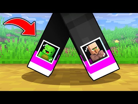 Mikey Built a House inside JJ’s Legs in Minecraft (Maizen)