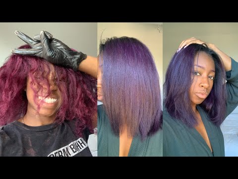 Hair Transformation | Purple to Blue | KISS Tintation...