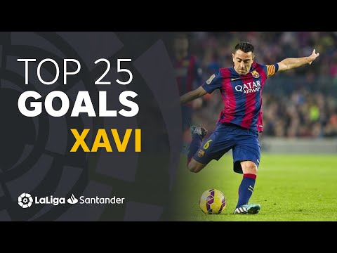 TOP 25 GOALS Xavi Hernández in LaLiga Santander