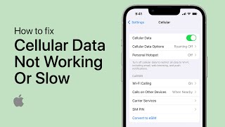 How To Fix Cellular Data Not Working or Very Slow on iPhone