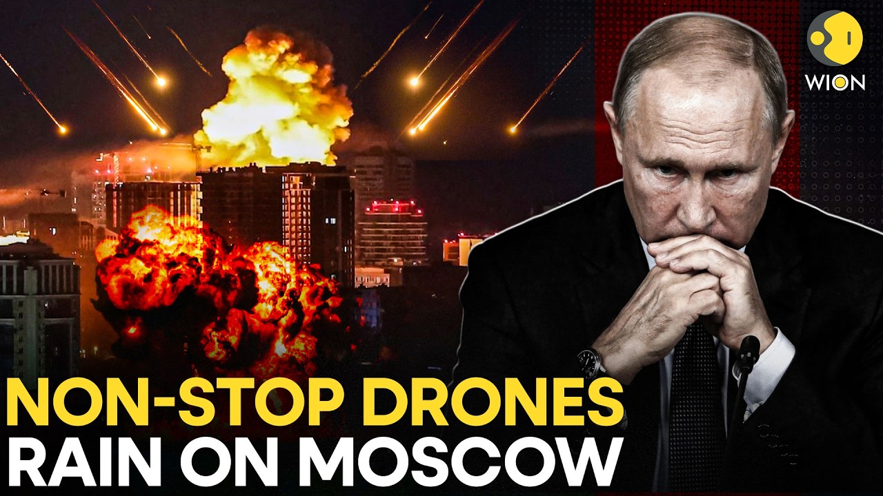 Russia-Ukraine War: Kyiv Targets Moscow With Massive Drone Strike, Will Putin Retaliate ? |WION