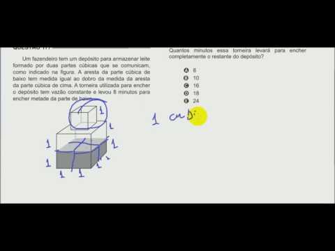 Geometria espacial -  Enem  - 2014  - azul  - 177