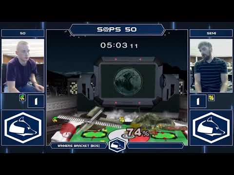 S@PS 50 Melee Singles - SQ (Luigi) vs Semi (Fox) - Top 8 Winners Quarters