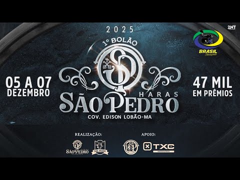 1º BOLÃO DO HARAS SÃO PEDRO - GOVERNADOR EDISON LOBÃO - MA - DISPUTAS