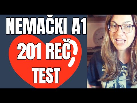 NEMAČKI - A1 - 201 REČ - BRZI TEST KAO PRIPREMA ZA NAREDNI NIVO -