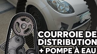 Renault Twingo 2 - 1.2 16V : Changement de la courroie de distribution & pompe à eau