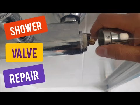 Shower valve stuck, removed and repaired