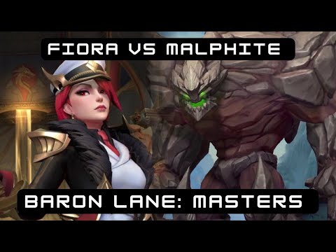 Wild Rift | Climb to Challenger | Fiora vs Malphite Baron Lane Master Elo