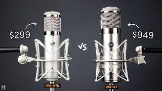 Video thumbnail for Which Microphone Should You Buy?! - Warm Audio WA-47jr vs. WA-47 by Edward Smith