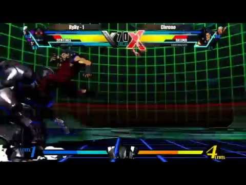 Knock Out Fights - UMVC3 - RyRy (Mag/Nova/Sent) Vs. Chrono (Task/Akuma/Storm)