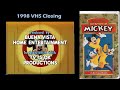The Spirit Of Mickey 1998 VHS Closing