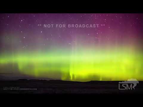 02-27-2023 Rapid City, SD - Vivid Dancing Auroras Northern Lights Timelapse