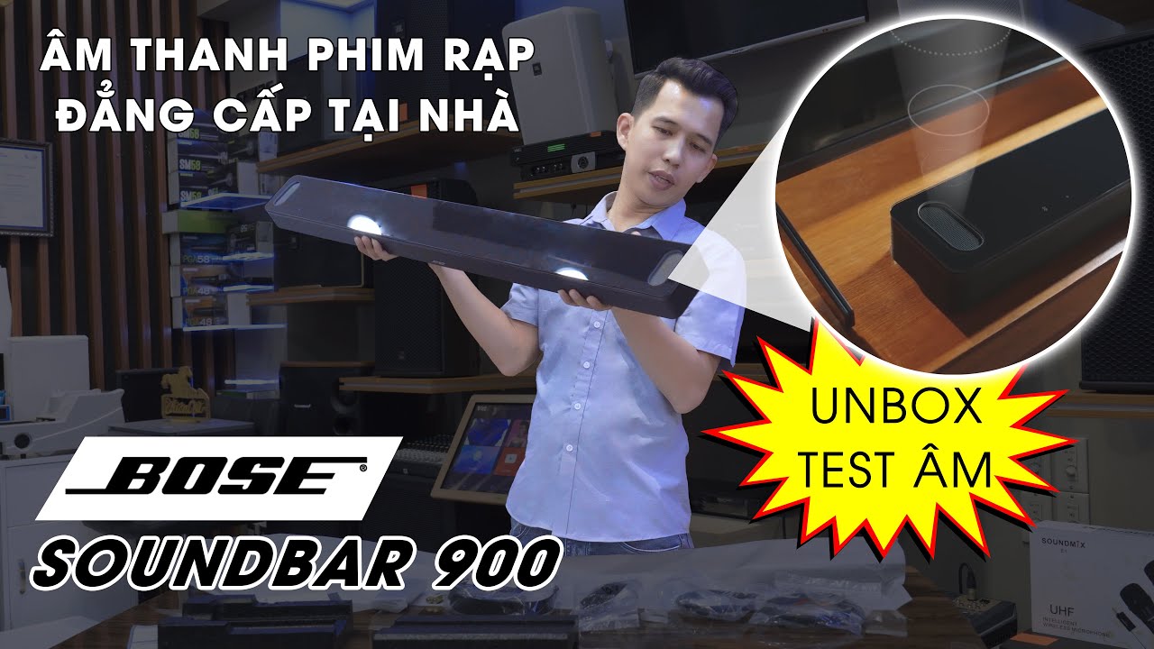 video Loa soundbar Bose 900 chính hãng 0