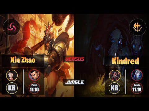 Tarzan XIN ZHAO (Jungle) [Hail of Blades] VS KINDRED - Grandmaster KR Patch 11.10