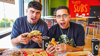 TRYING QUIZNOS VIRAL TIKTOK SANDWHICH FOR THE FIRST TIME