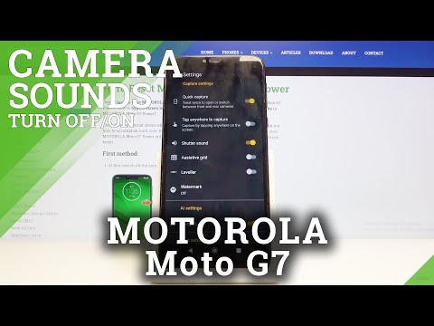 How to Change Camera Sounds in MOTOROLA Moto G7 – Mute Camera Sounds