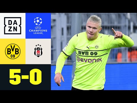 Tore-Party zum Abschied aus der Königsklasse: Dortmund - Besiktas 5:0 | UEFA Champions League | DAZN