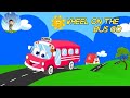 Wheel On The Bus Go Round And Round Funny English Nursery Rhymes