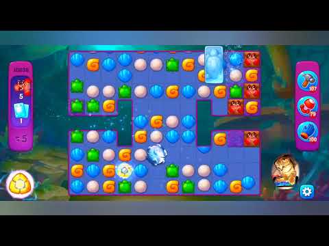 фишдом 2022  #  10838 уровень - прохождение без бустеров # Fishdom,   10838  level - no Boosters.