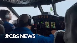 Hurricane hunter pilot discusses his mission flying into Hurricane Ian
