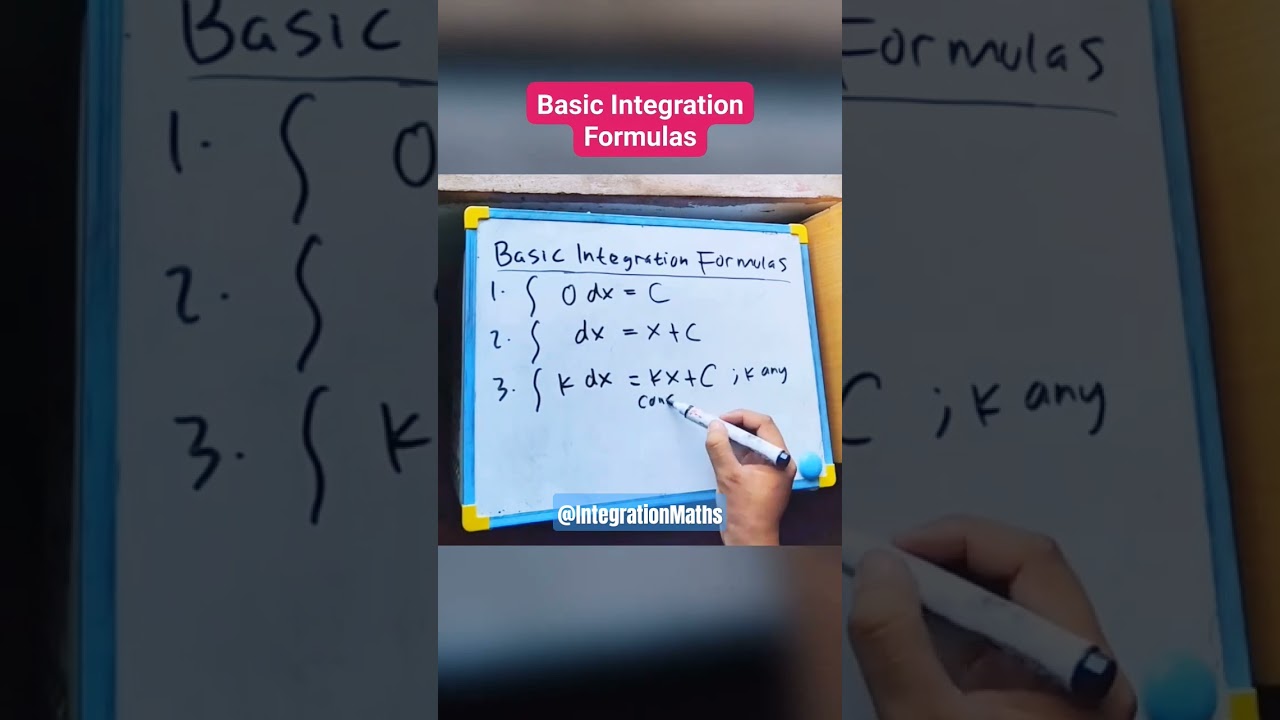 [Part 1] Basic Integration Formula Number 1-3
