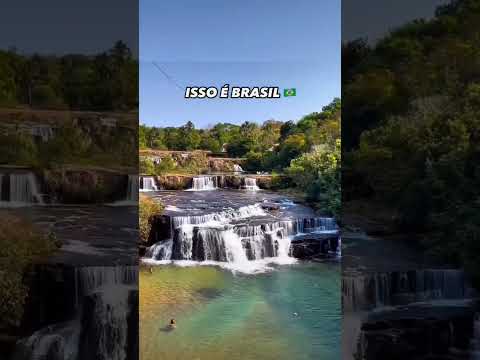 Quedas D'água #RioVerdeDeMatoGrosso #Natureza #Pantanal #viagem