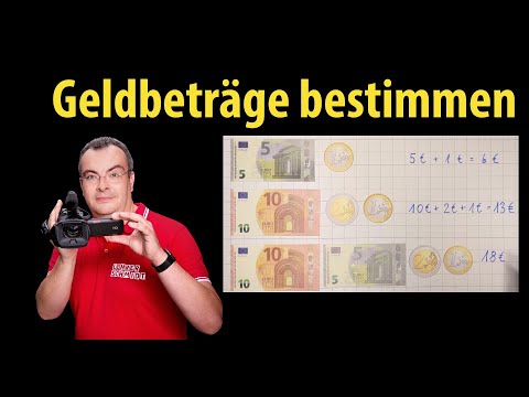 Geldbeträge bestimmen - Grundschule - Klasse 1