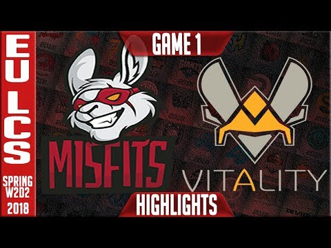 MF vs VIT Highlights | EU LCS Spring 2018 S8 W2D2 | Misfits vs Team Vitality Highlights