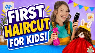 Toddler Learning - First Haircut for Kids w/ Silly Ms Lily ✂️ Calm Haircut Routine at Home for Kids